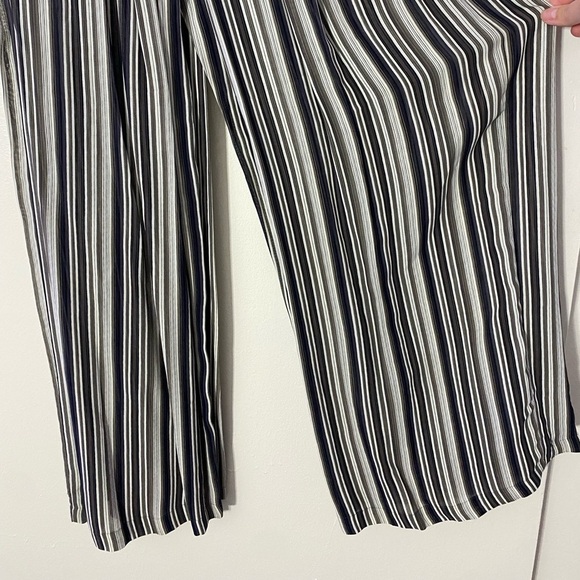 Jones & Co Size 10 90s Flowy Striped Ladies Pants - Picture 3 of 8